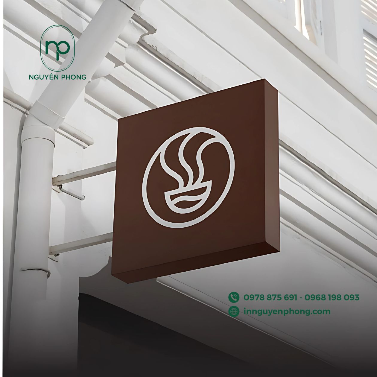 Logo giúp nhận diện thương hiệu quán cafe dễ dàng
